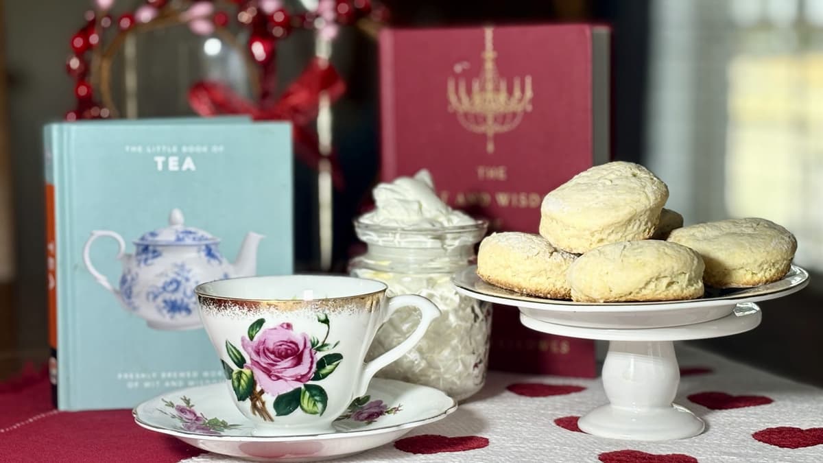 Elegant tea party setup